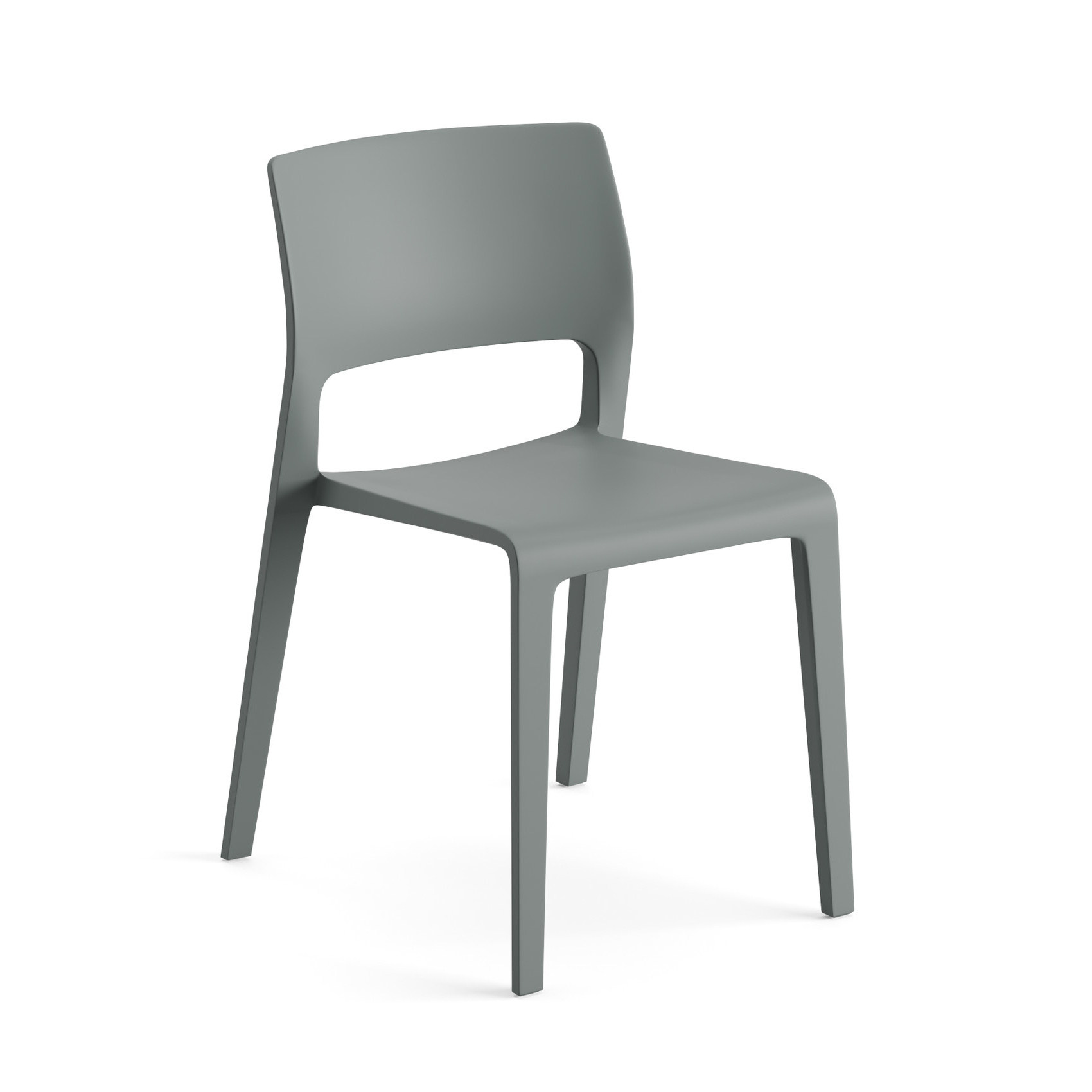 Arper Juno 02 Stuhl in Anthrazit – moderner, ergonomischer Stuhl für Büros und Esszimmer