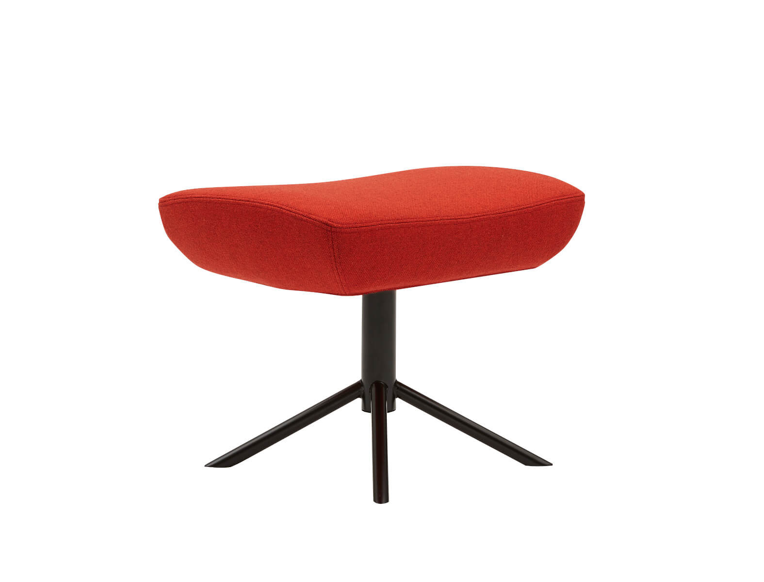 Moderner Softline Noomi Fußhocker mit Stoffpolsterung, vielseitig nutzbarer Designhocker für Wohnzimmer