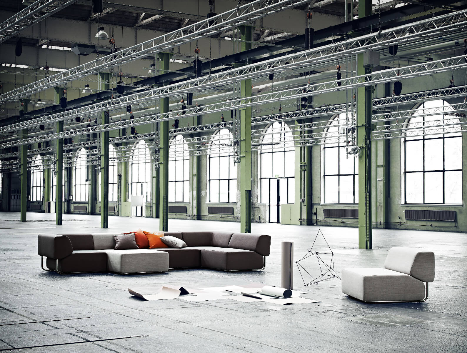 Modulares Softline Noa Sofa für individuelles Wohnzimmer-Setup, hochwertig und bequem