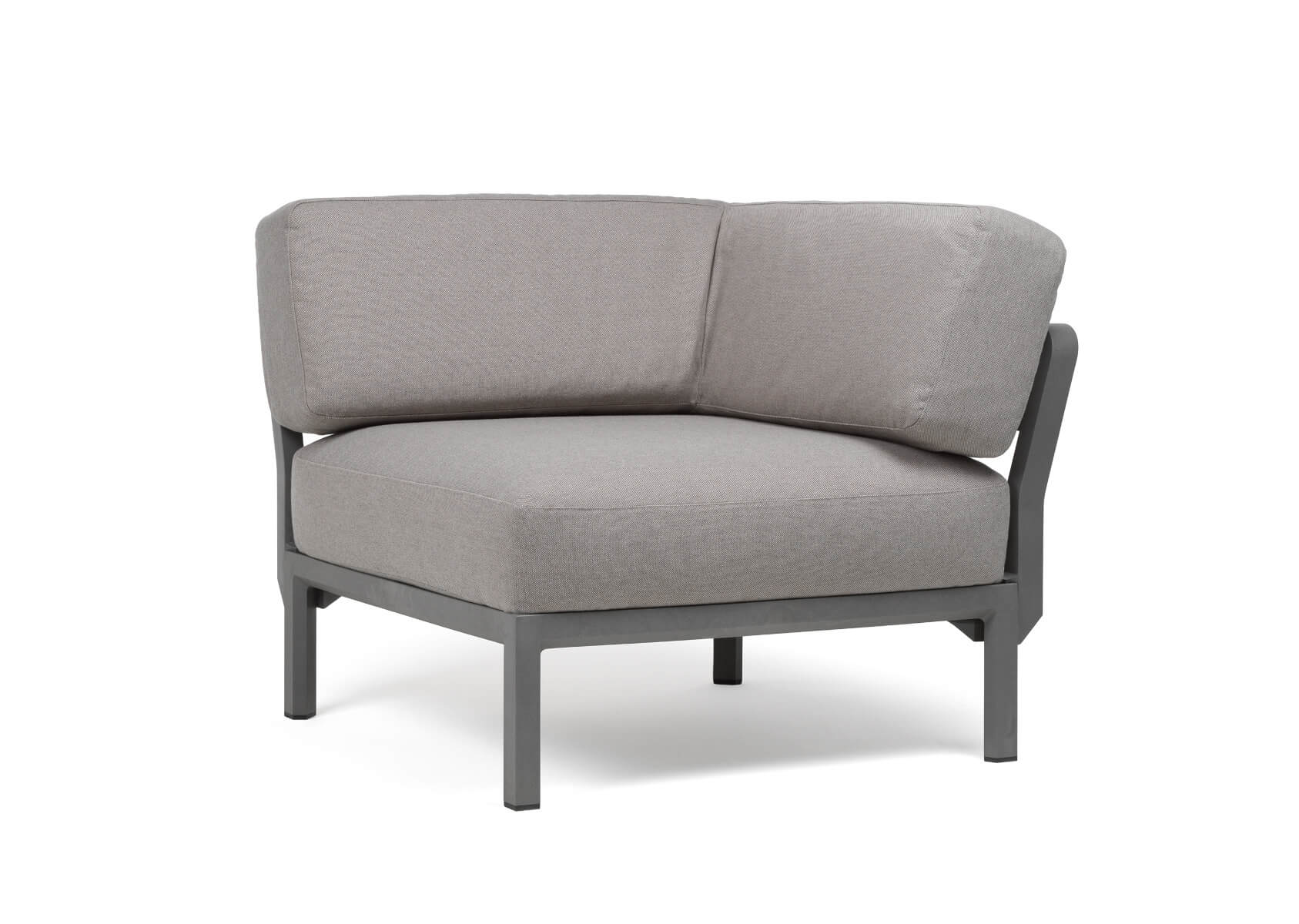 Nardi Maximo 5 Modulsofa Eckelement – italienisches Outdoor-Design Nardi Maximo 5 Modulsofa Eckelement, basalto/lava Sunbrella, wetterfest, langlebig, modernes italienisches Outdoor-Design