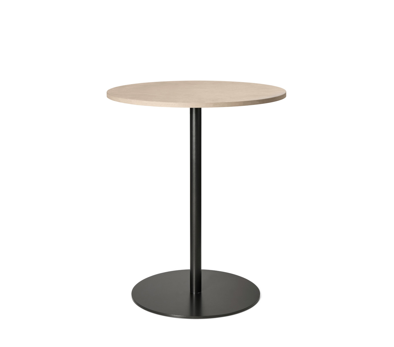 Mater Cafe Tisch, Ø 60 cm, coffee waste black