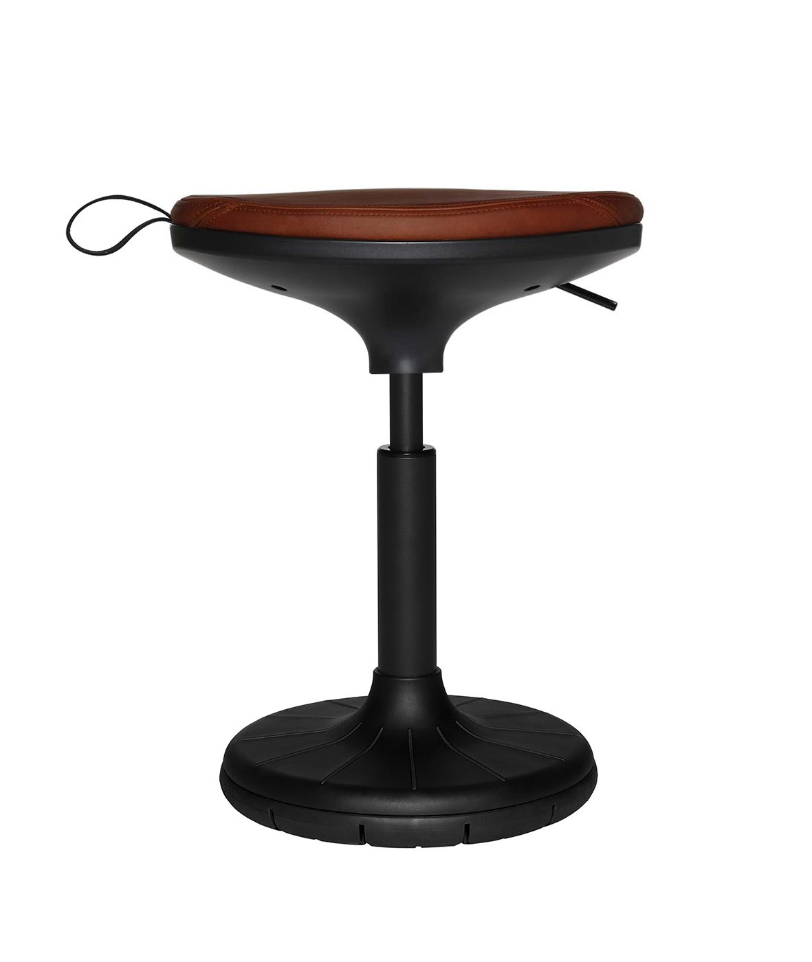 W3 Low Ergonomischer Bürohocker mit 3D-Bewegung, leder braun