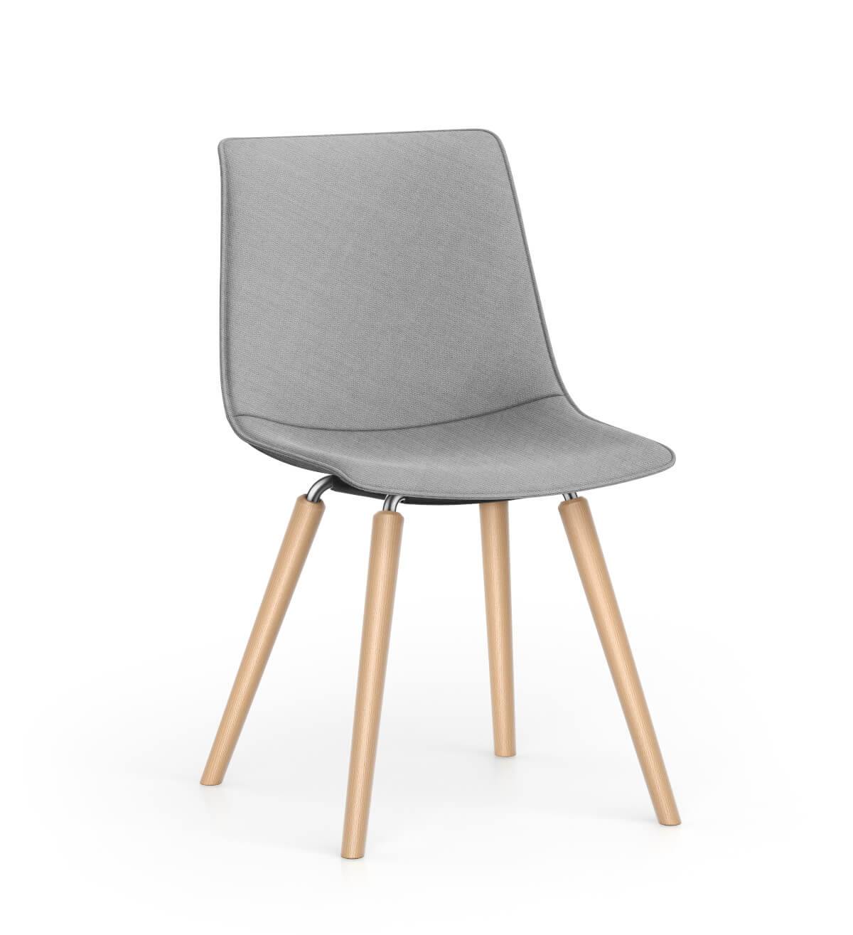 Moderner Interstuhl SHUFFLEis1 SU164 Besucherstuhl, stapelbar, vielseitig nutzbar für Büro, Empfang oder Besprechung