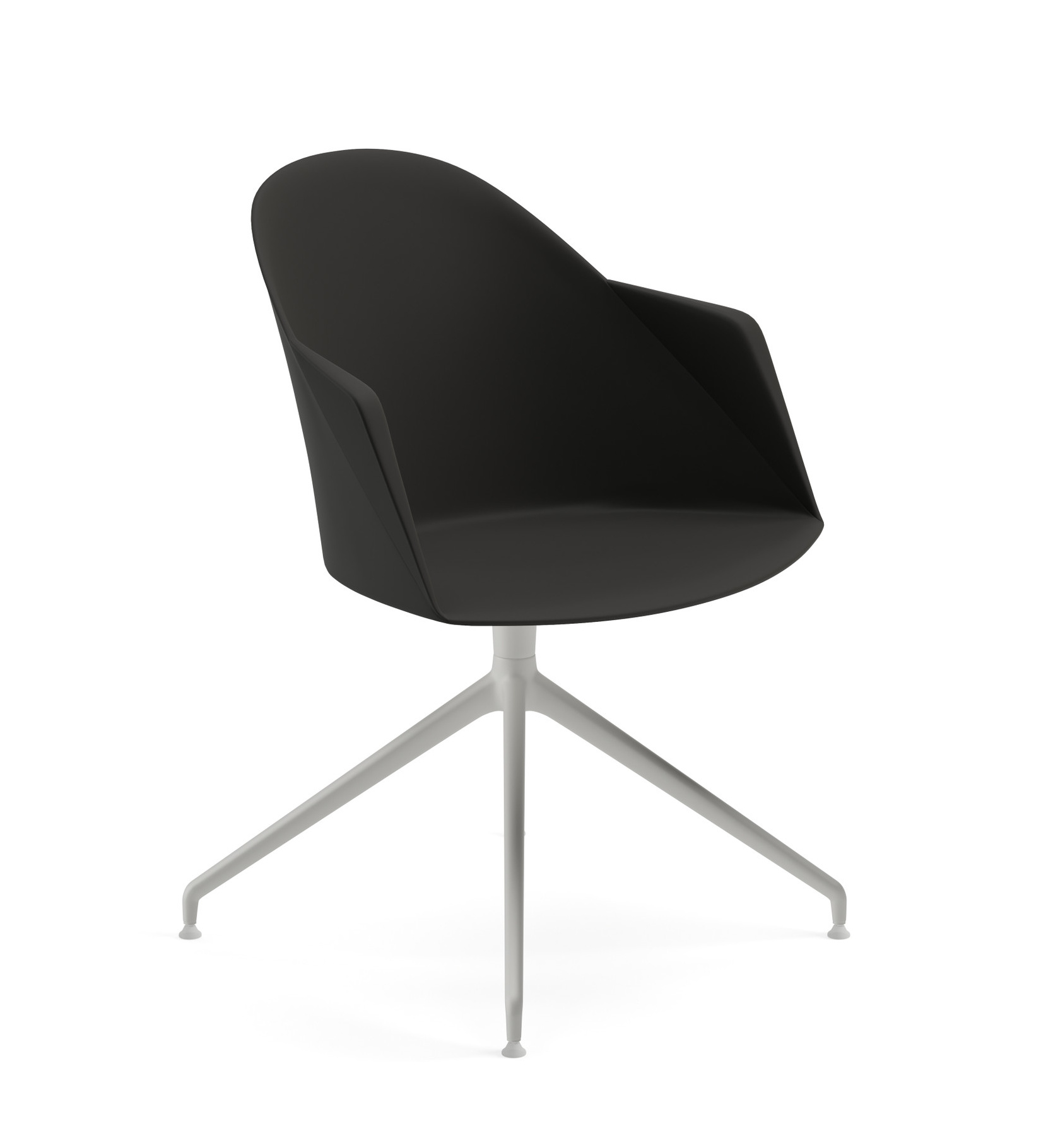 Cila Armsessel, kunststoff, weiß / schwarz #2229