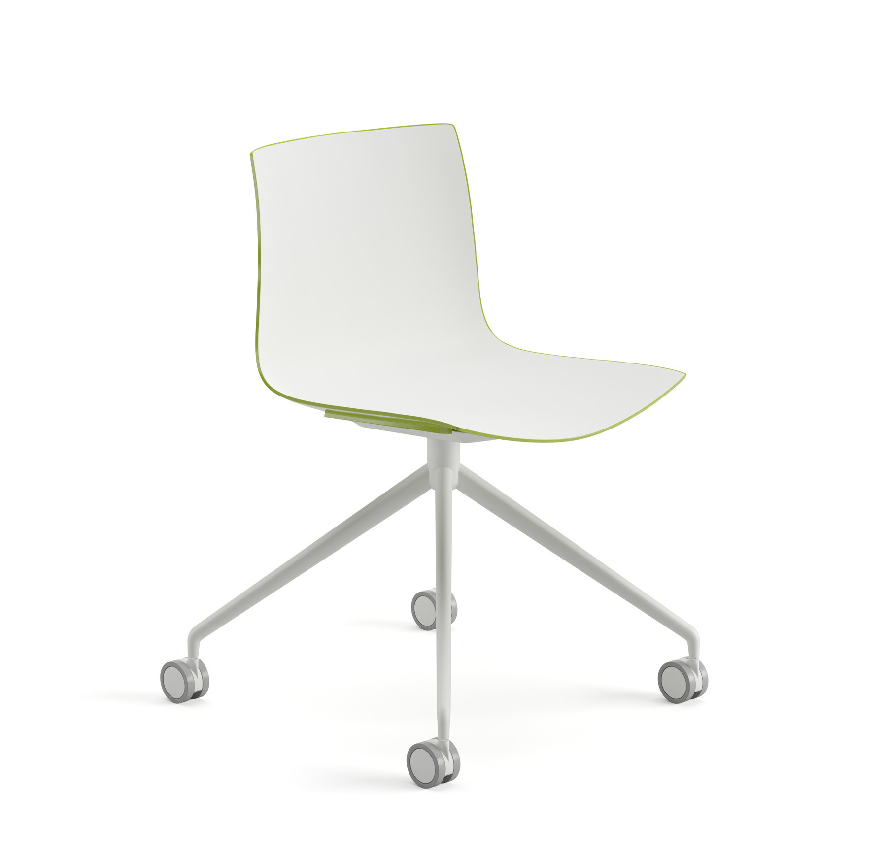 Catifa 46 Stuhl, zweifarbig, weiß / weiß-grün #0369