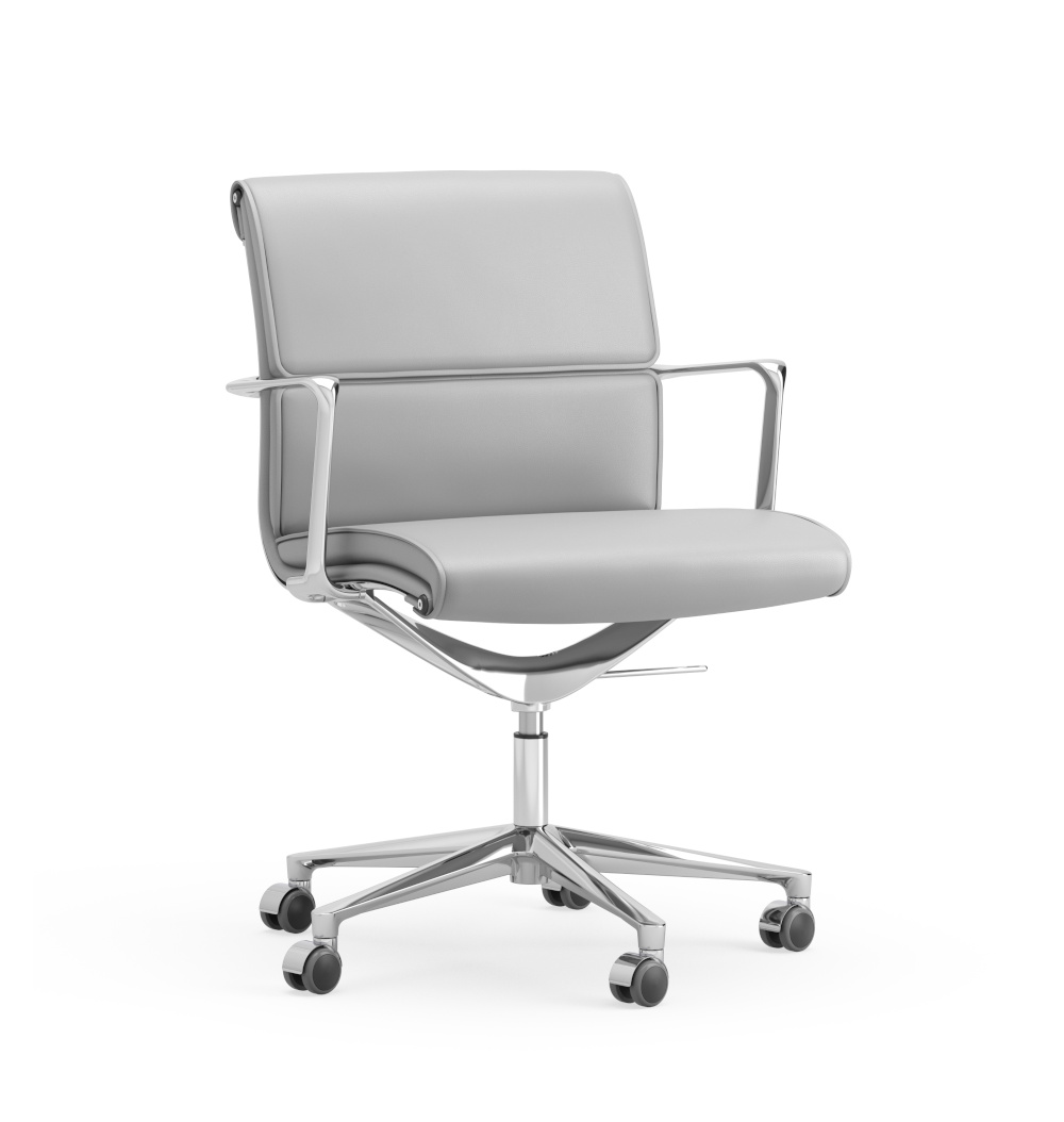 Una Chair Executive Low Back, 5 star base Bürodrehstuhl