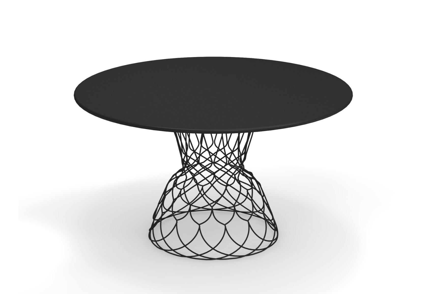 Re-Trouvé Tisch, Ø 130 cm, schwarz