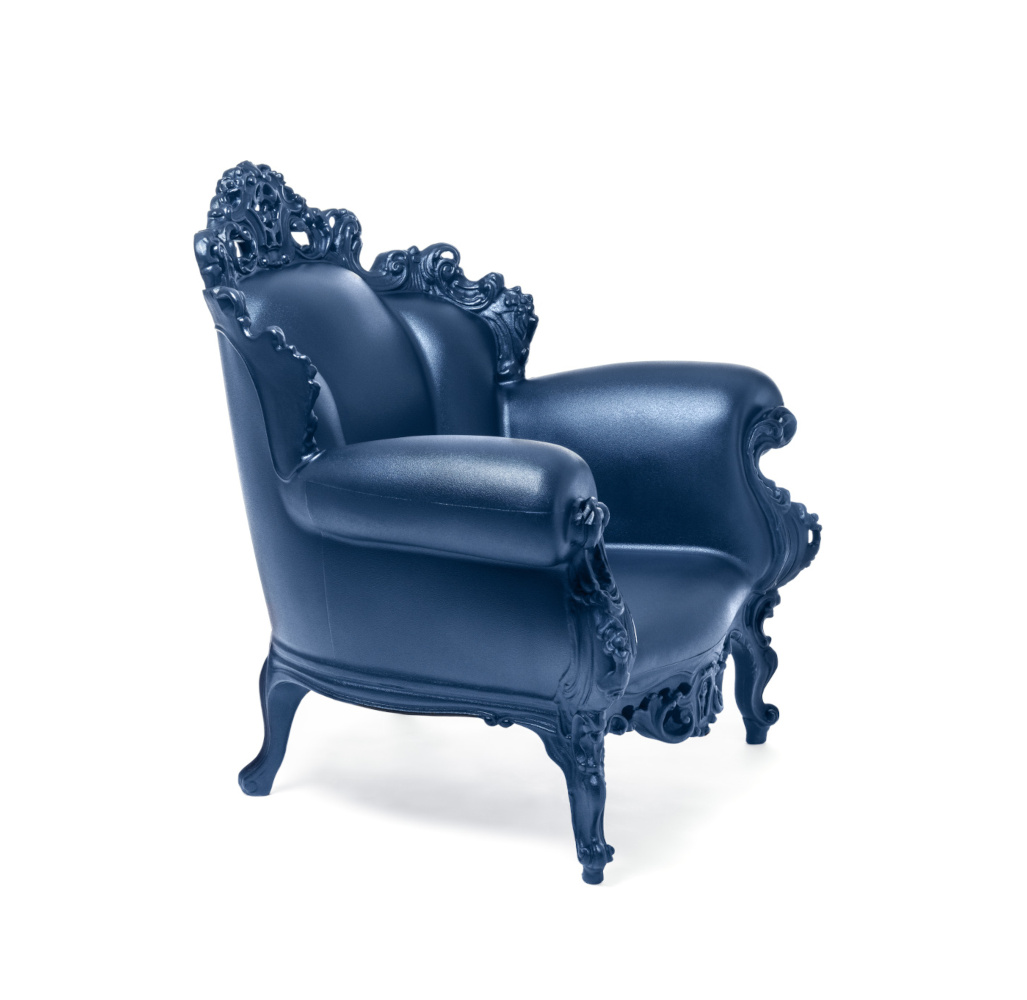 Magis Proust Sessel blau, ergonomisch, modernes Design, langlebig, stilvoller italienischer Sessel