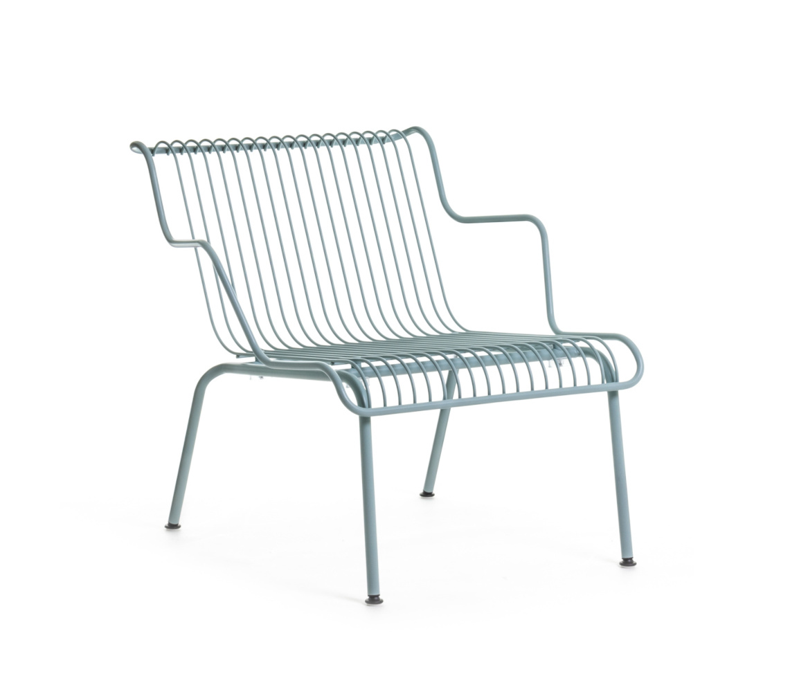 Magis South Loungesessel, hellblau, moderner Loungesessel, ergonomisch, komfortabel, italienisches Design