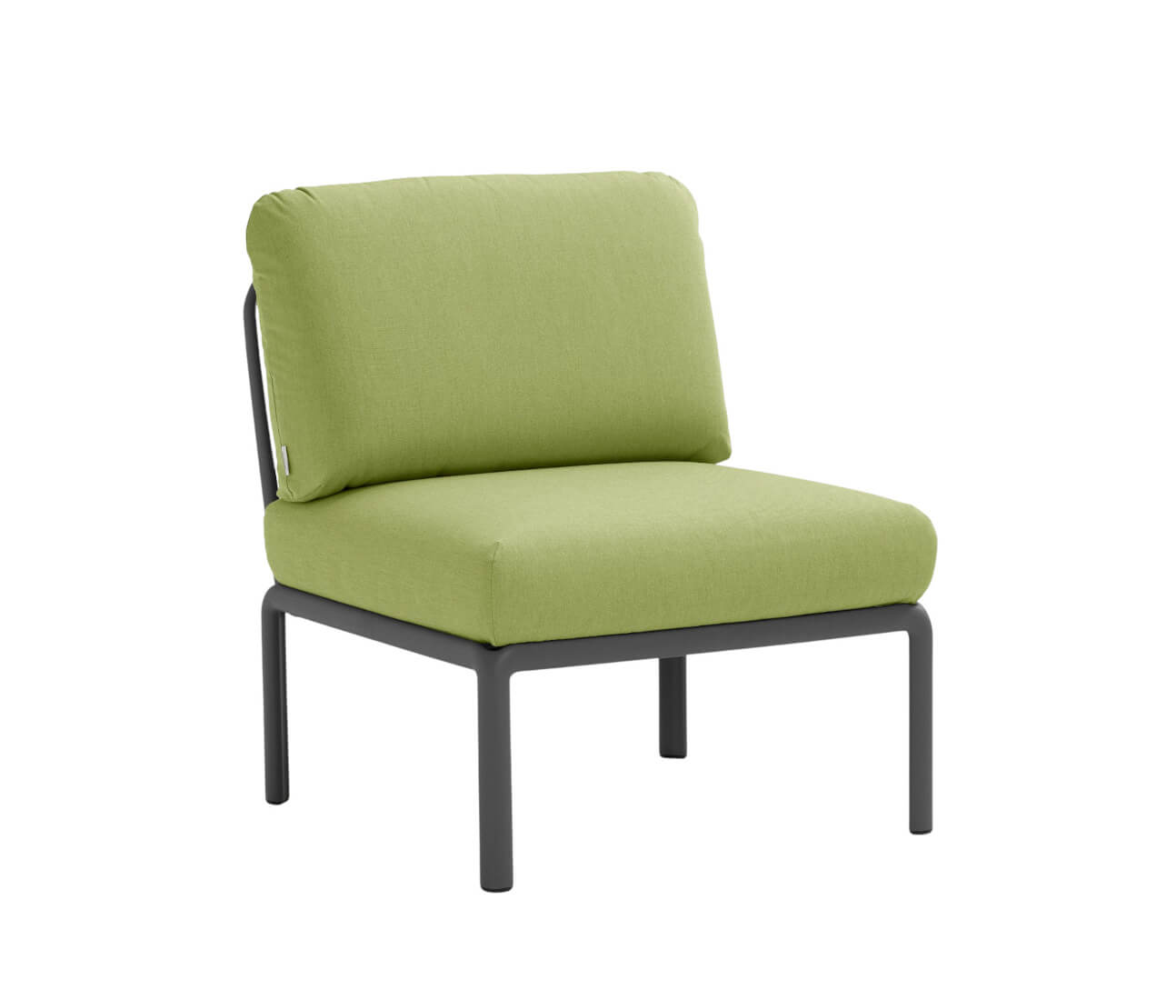 Nardi Komodo Modulsofa Mittelelement, anthrazit/avocado Sunbrella, wetterfest, outdoor, modernes italienisches Design