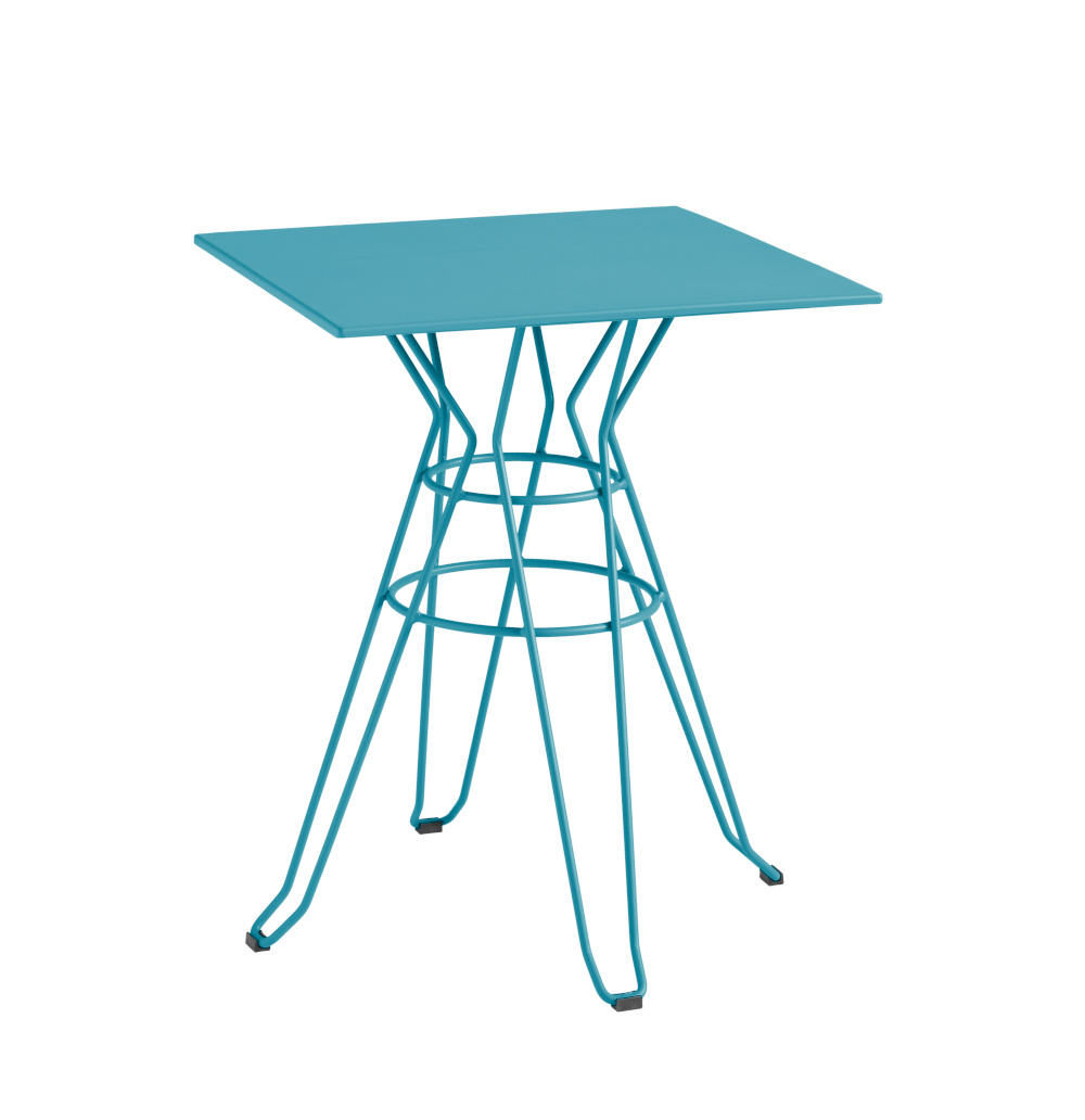 Capri Bistrotisch, 70 x 70 cm, türkisblau