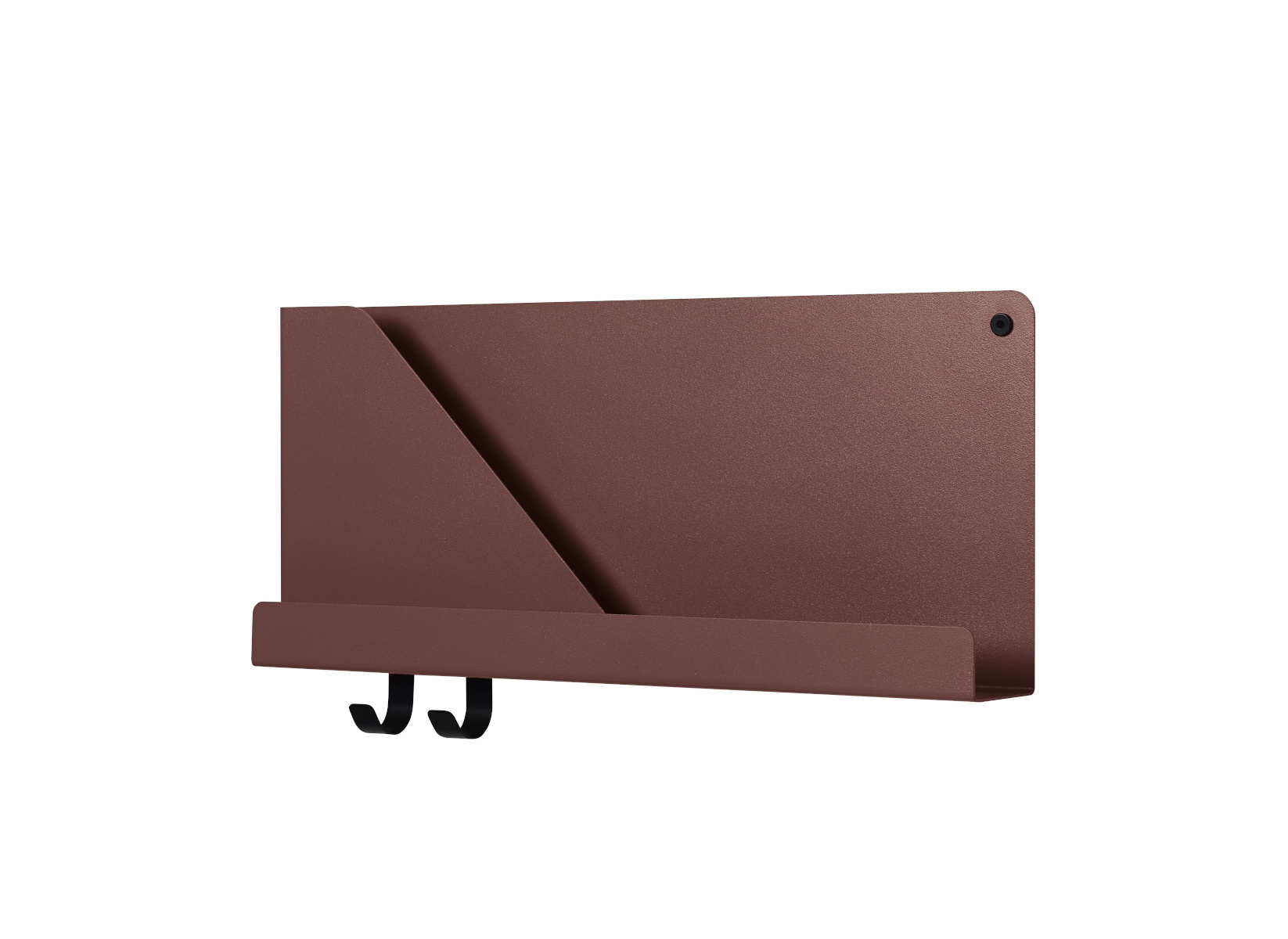 Folded Wandregal, 51 x 22 cm, schwarz