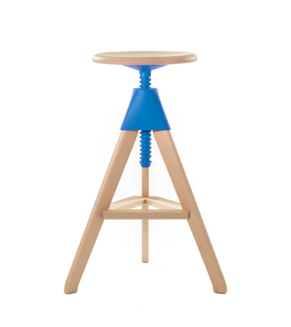 Magis Tom The Wild Bunch Barhocker hellblau, moderner Design-Barstuhl, robust, komfortabel, italienisches Design