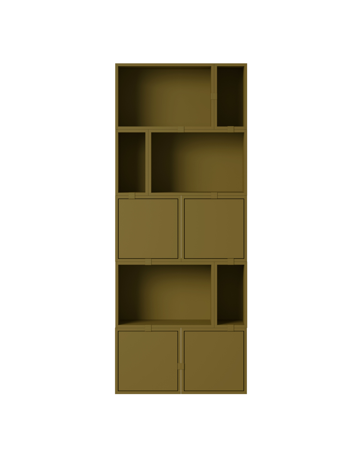 Stacked Storage Bookcase - Configuration 8