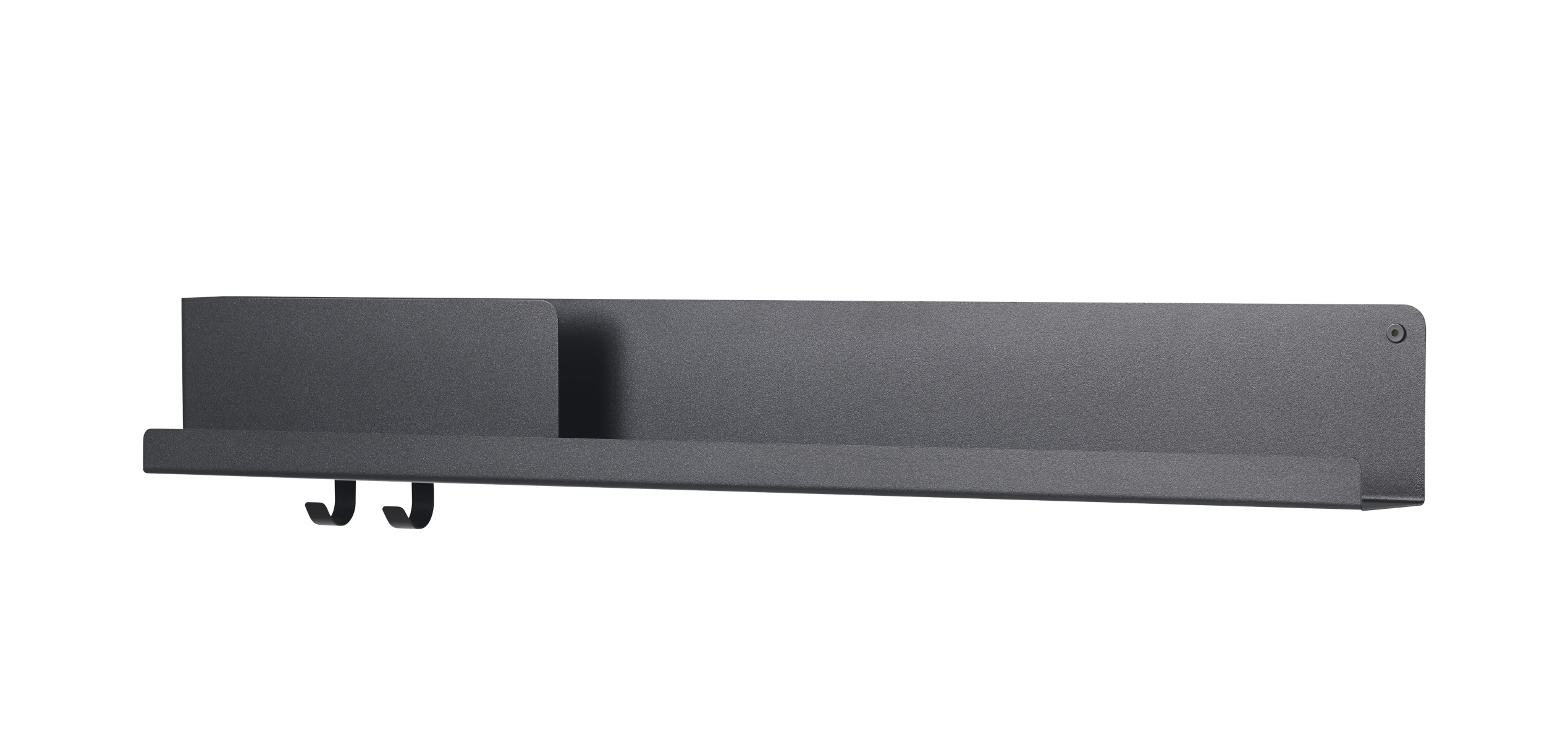 Folded Wandregal, 96 x 13 cm, schwarz