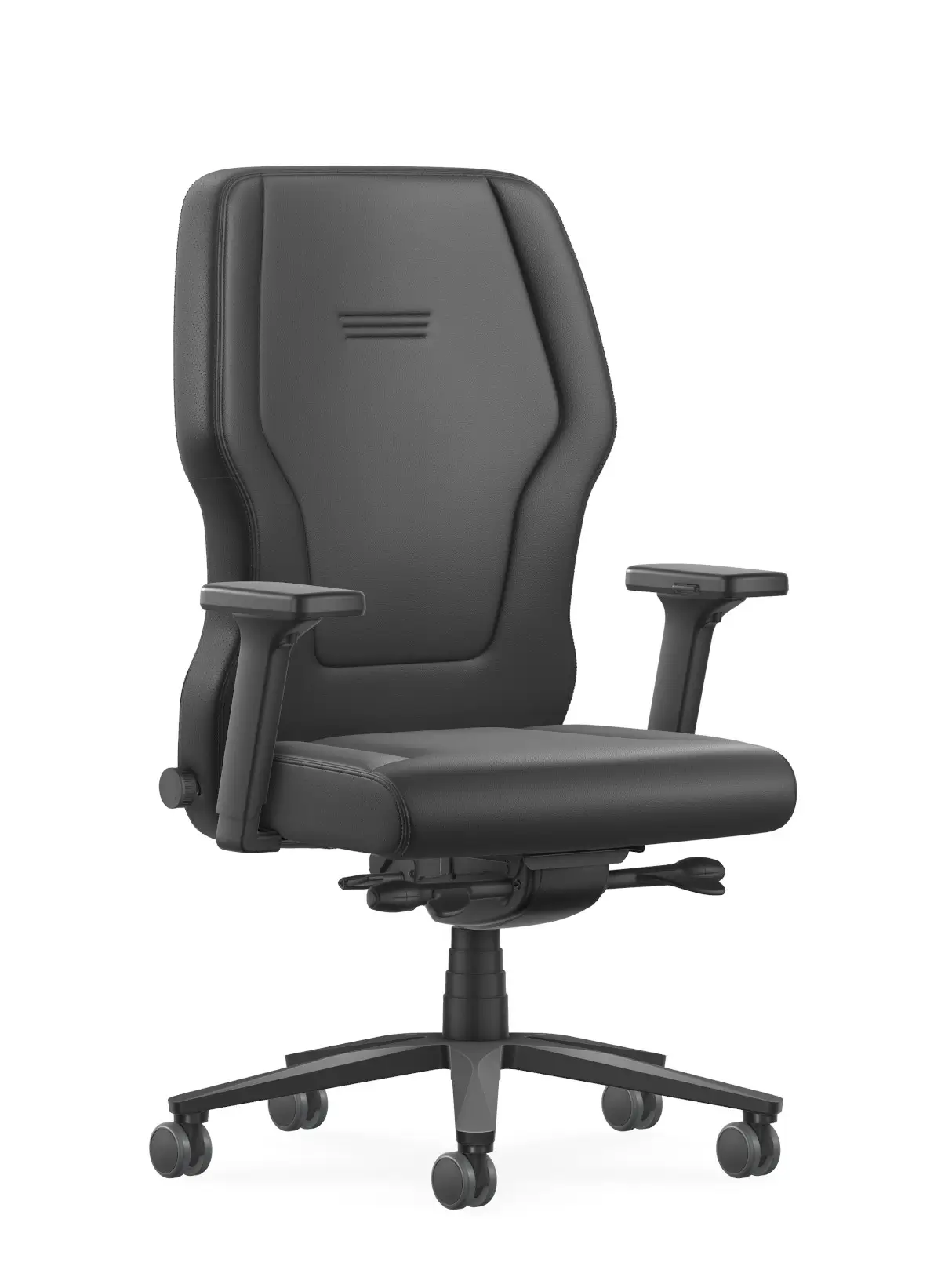 Interstuhl XXLis5 XL117 Bürostuhl in Schwarz mit Lederausstattung