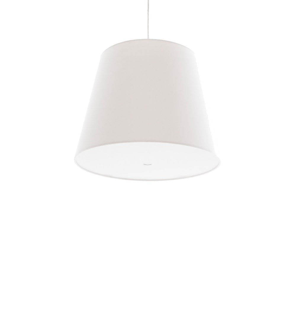 Single BigCluster Pendelleuchte von FRAUMAIER in Weiß, modernes Design, dimmbar, ideal für Esszimmer und Wohnräume