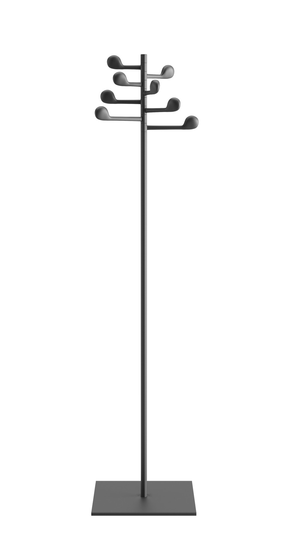 Song Kleiderständer mit 8 Arme, noir salbe