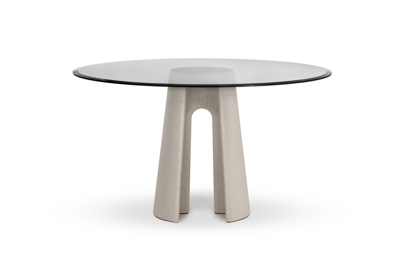 Ancora Tisch, Ø 130 cm, rauchglas