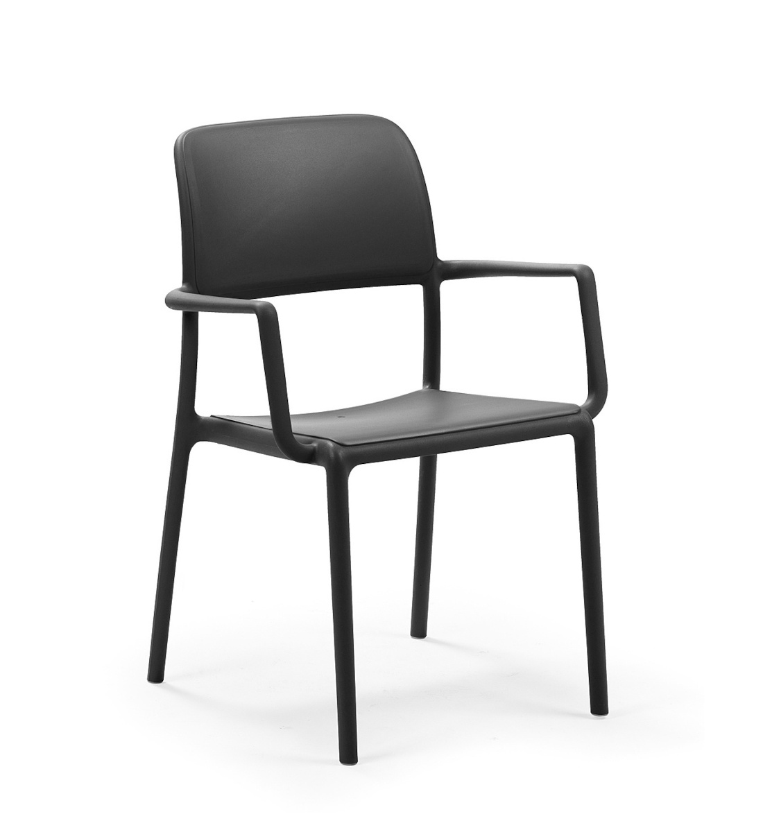 Nardi Riva Armlehnstuhl anthrazit – moderner Outdoor-Stuhl Nardi Riva Armlehnstuhl anthrazit, Outdoor-Stuhl, wetterfest, leicht, langlebig, modernes italienisches Design