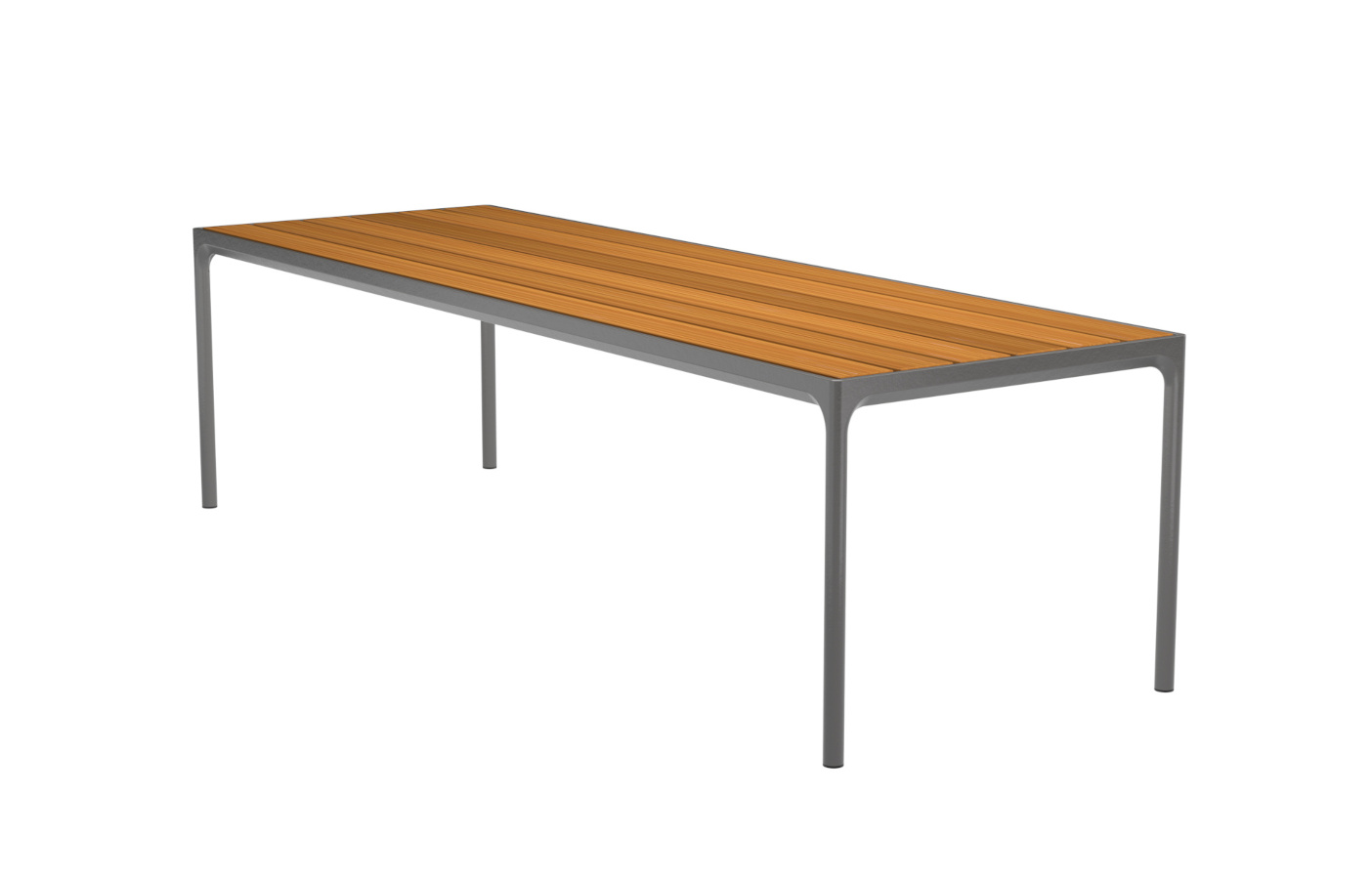 Four Gartentisch, 270 x 90 cm, dark grey / bambus