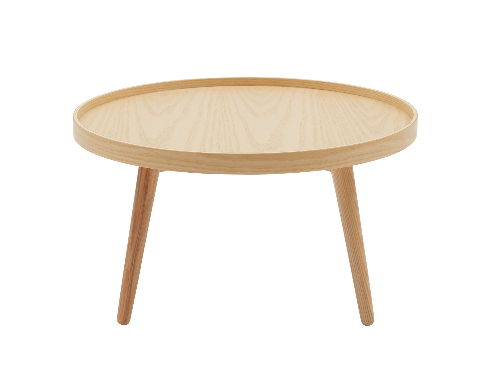Softline Alma Beistelltisch large aus natürlicher Esche, modernes Design, stabile Konstruktion, perfekt fürs Wohnzimmer