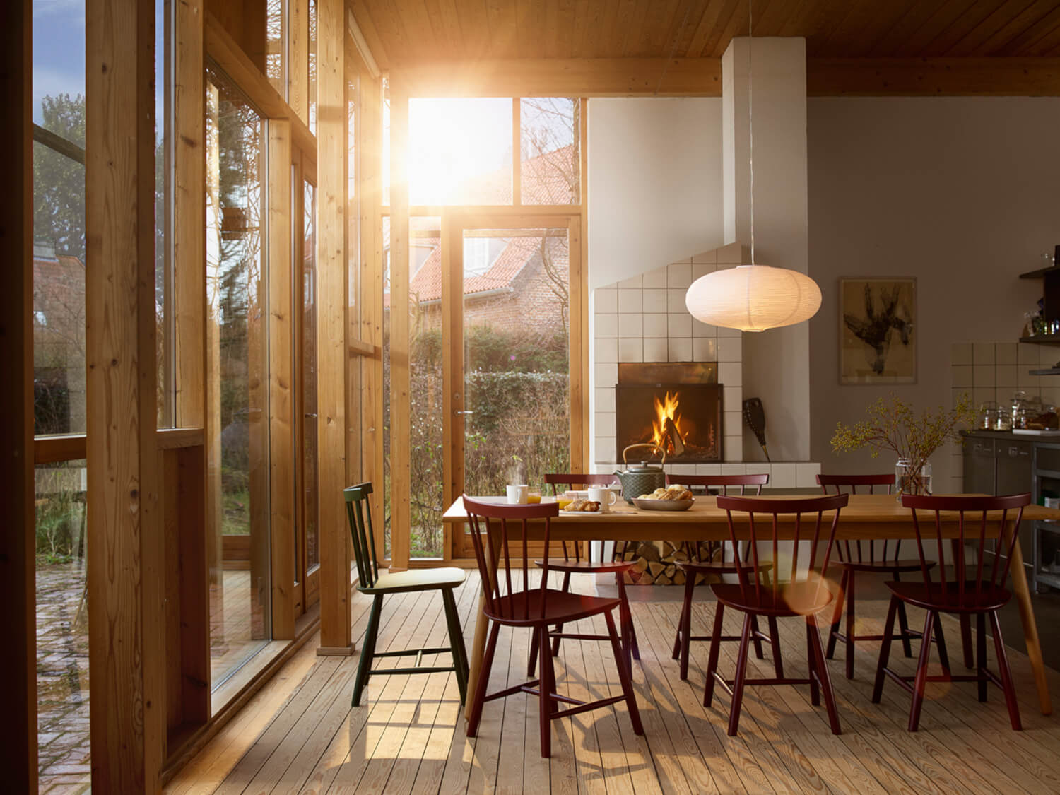 FDB Møbler C35B Esstisch aus Holz im modernen Esszimmer – elegant, funktional und langlebiges dänisches Design