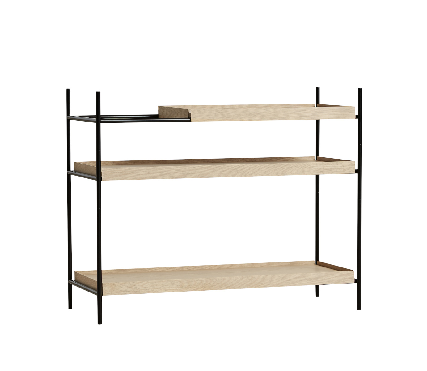 Tray Regal Niedrig, eiche natur Tray Regal Niedrig, eiche natur