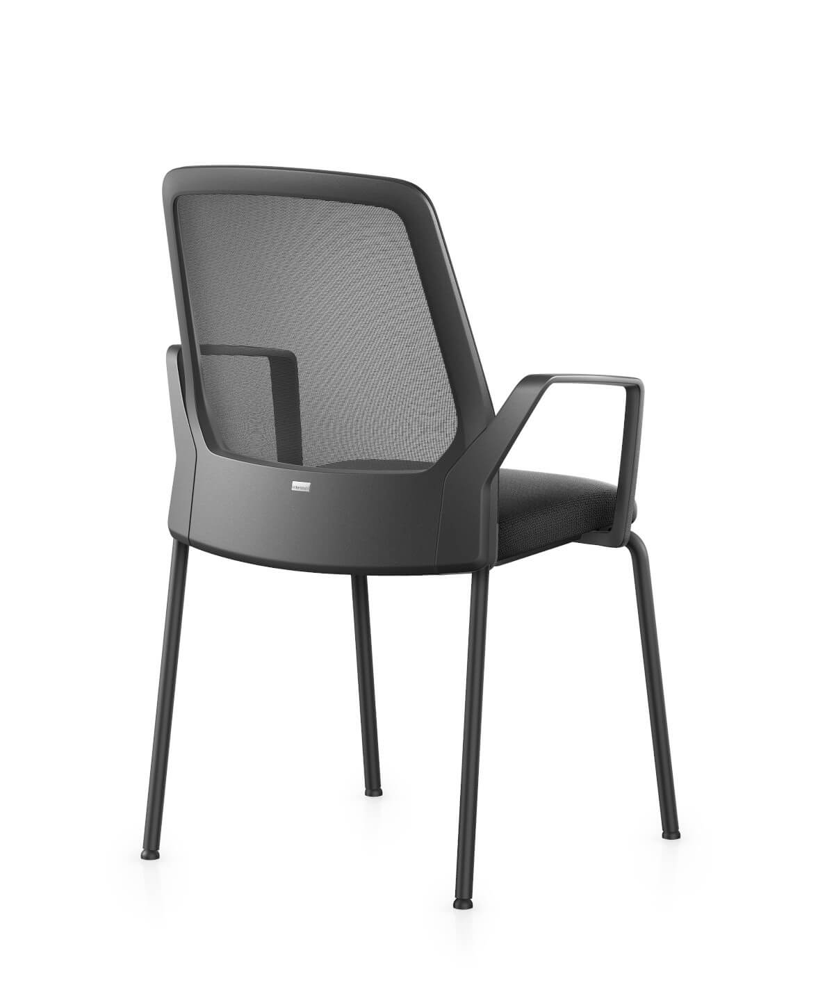 Interstuhl BUDDYis3 470B Besucherstuhl mit gepolsterter Sitzfläche, ergonomisch, stapelbar, modernes Design für Büros