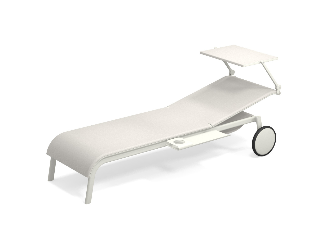 Tiki Gartenliege, weiß / weiß