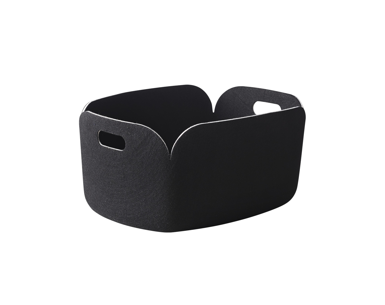 Muuto Restore Aufbewahrungskorb Schwarz – stilvolle und nachhaltige Aufbewahrungslösung Muuto Restore Aufbewahrungskorb in Schwarz, nachhaltiges Design aus recyceltem Filz für moderne Organisation