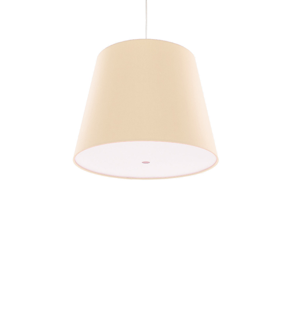 Design-Pendelleuchte FRAUMAIER Single BigCluster in Rentner, stilvolle Stofflampe für Wohn- und Essbereich