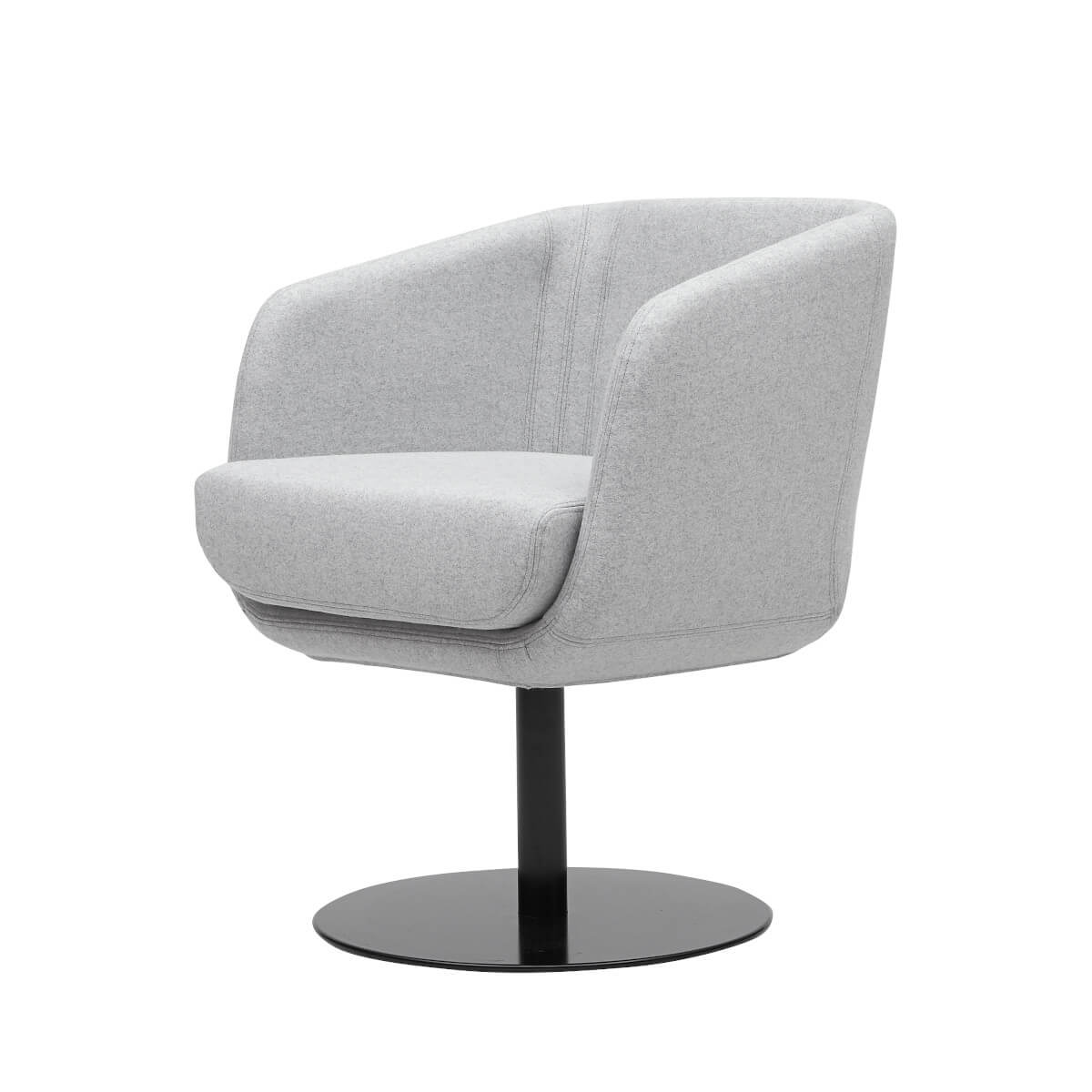 Shelly Drehsessel von Softline, komfortabler Polstersessel mit Drehfunktion, modernes skandinavisches Design