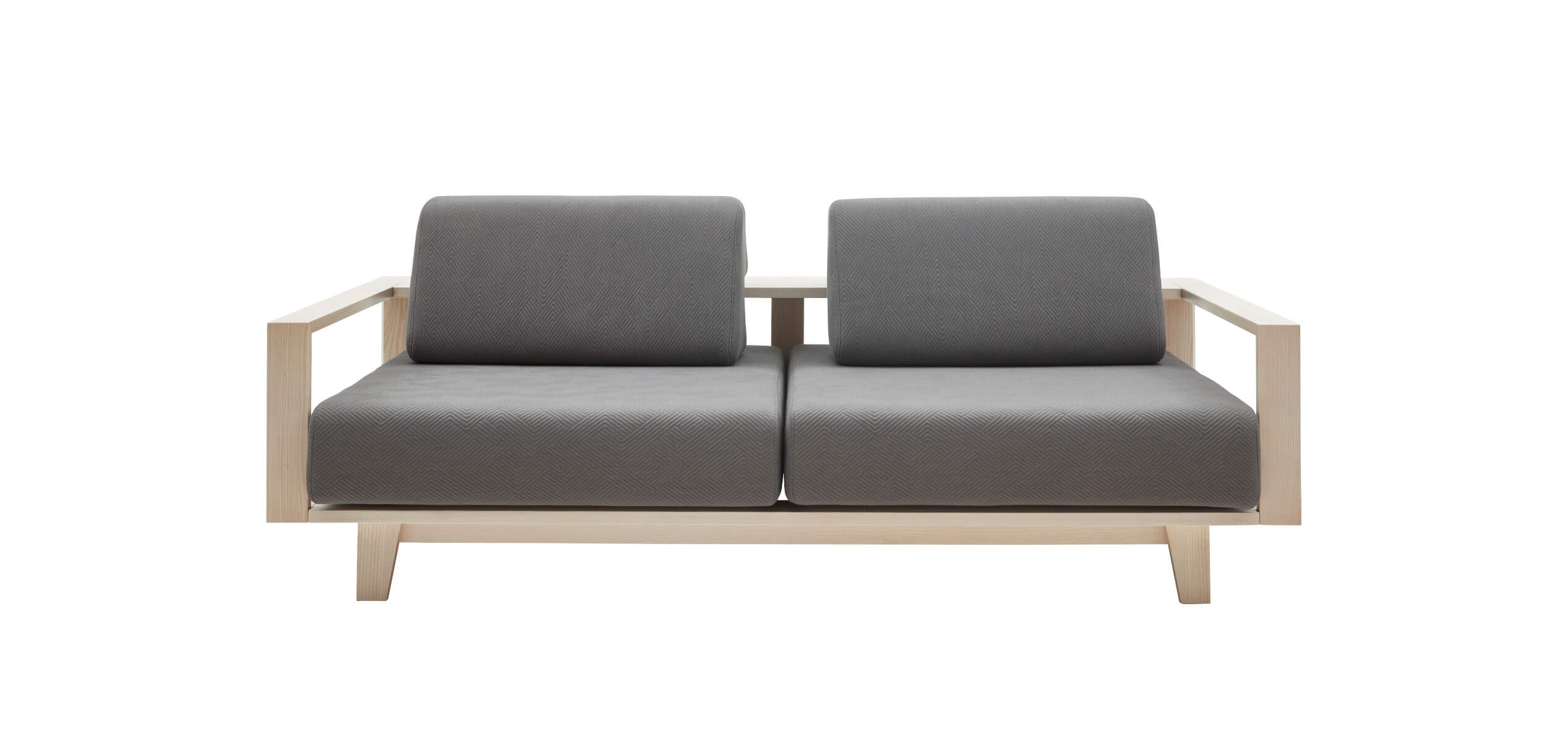 Softline Wood Sofa mit elegantem Holzrahmen und komfortablem Polster für modernes Wohnzimmerdesign