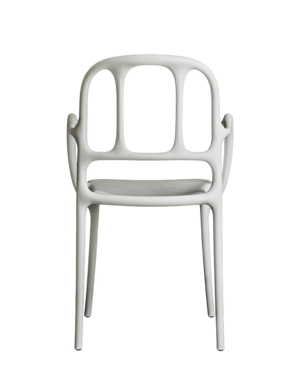 Magis Milà Stuhl, weiß, ergonomischer Design-Armlehnstuhl, komfortabel, langlebig, italienische Qualität