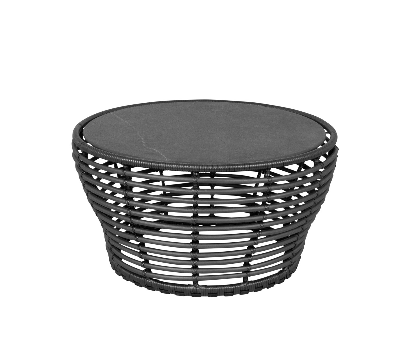 Basket Couchtisch, medium, graphit / schwarz