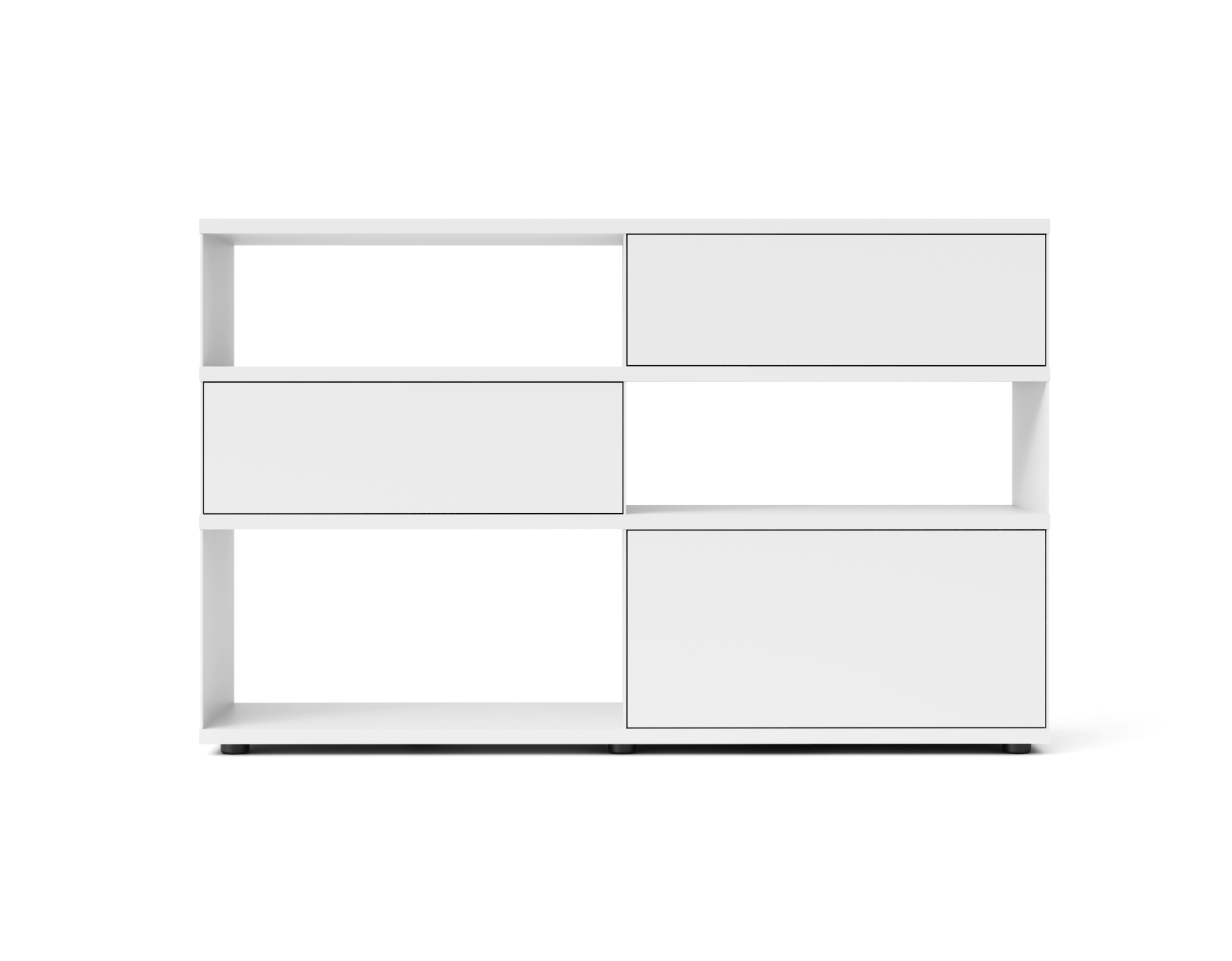 Flow Q Regal, 160 x 99 cm, weiß