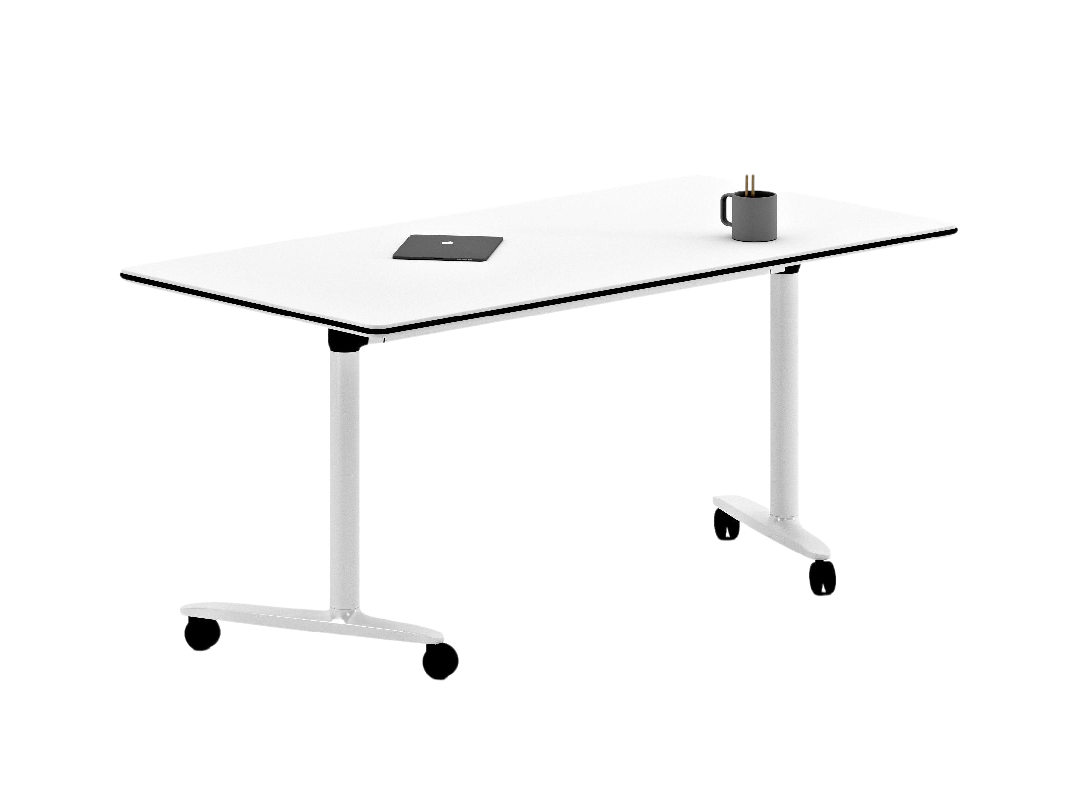 Talent 300 Schreibtisch mit Flip-Platte und rollbar  Actiu Talent 300 Schreibtisch