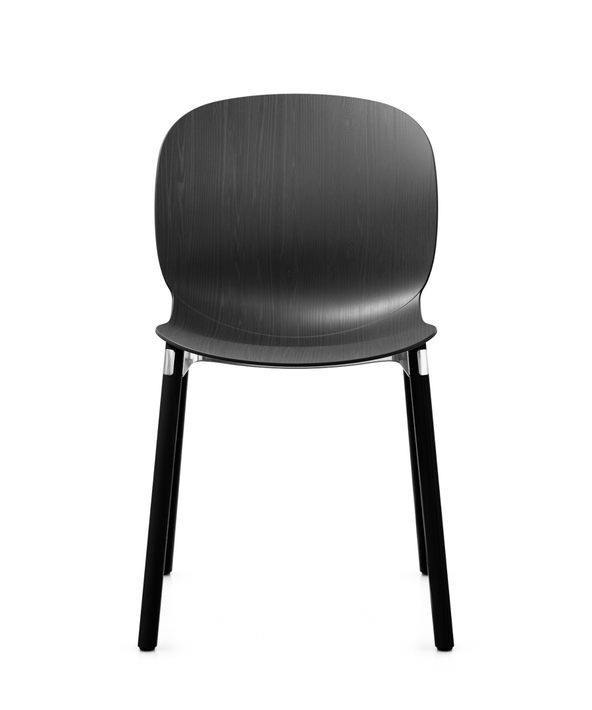 Noor 6085 Stuhl, Holzgestell, 3D-Furnierschale, ohne Polsterung