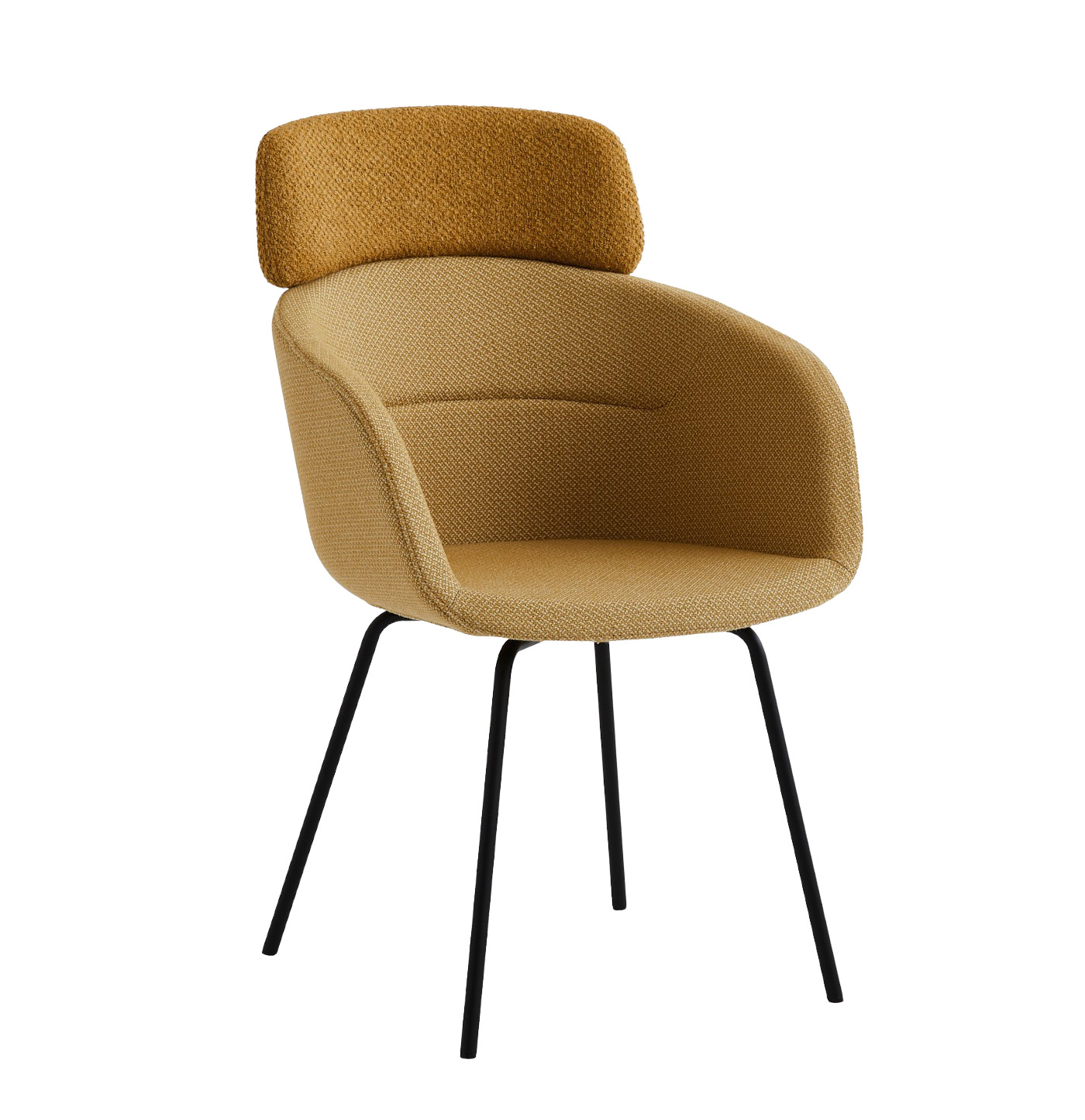 Paxt Stuhl mit Rohrbeine und halbhoher Rückenlehne