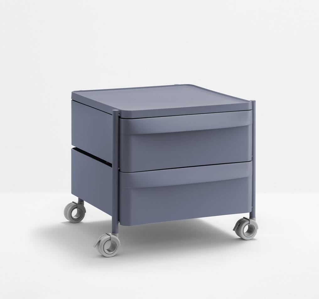 Pedrali Boxie BXL 2C Rollcontainer blau