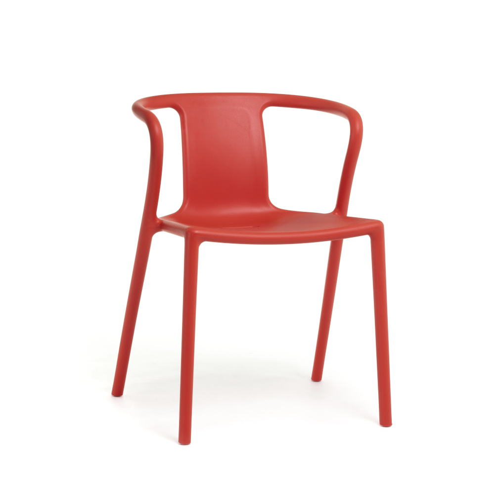 Magis Air-Armchair rot, italienischer Design-Armlehnstuhl, ergonomisch, leicht, modern, langlebig