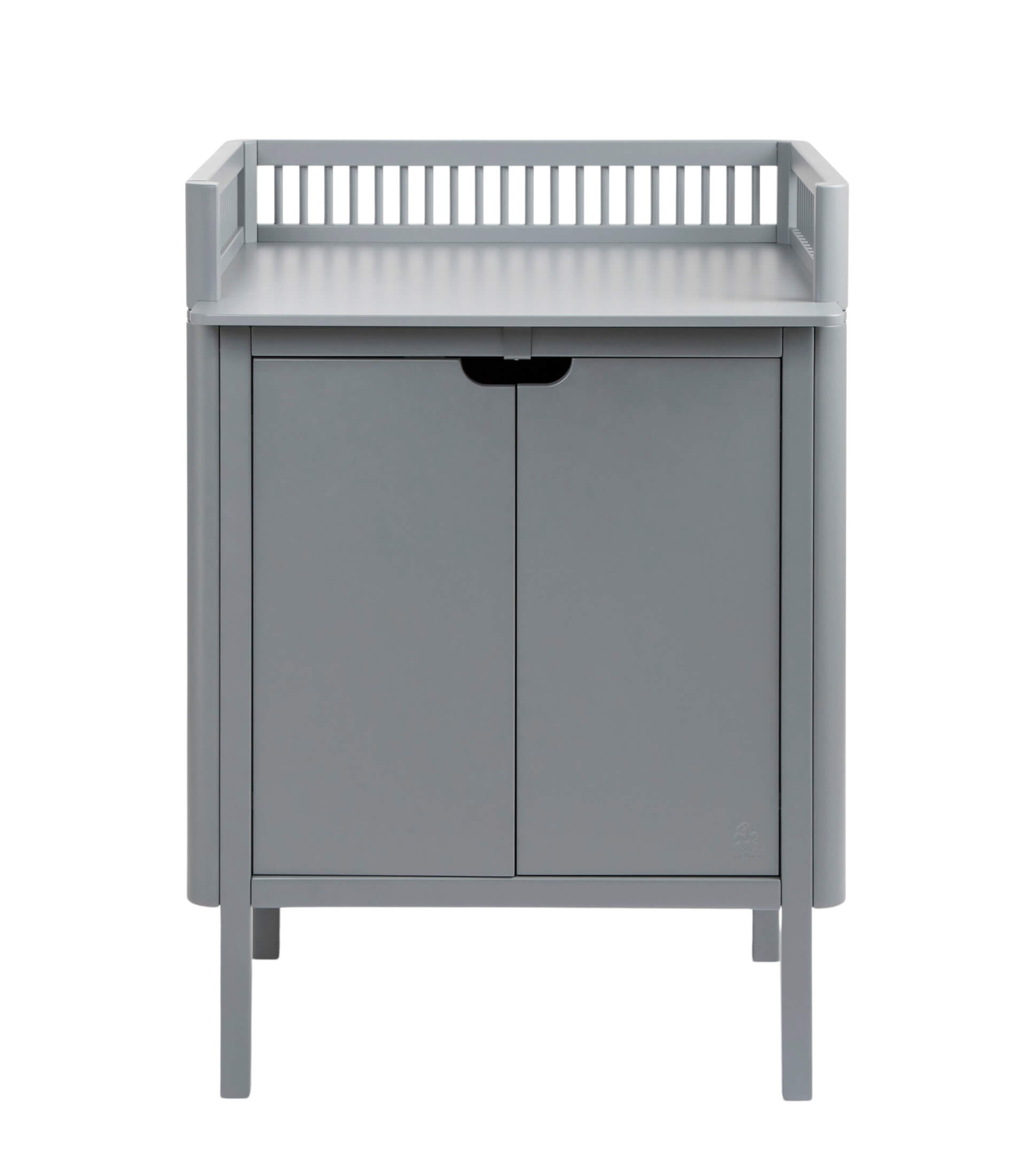 Sebra Wickelkommode mit Türen Grau 201330023 Design Möbel