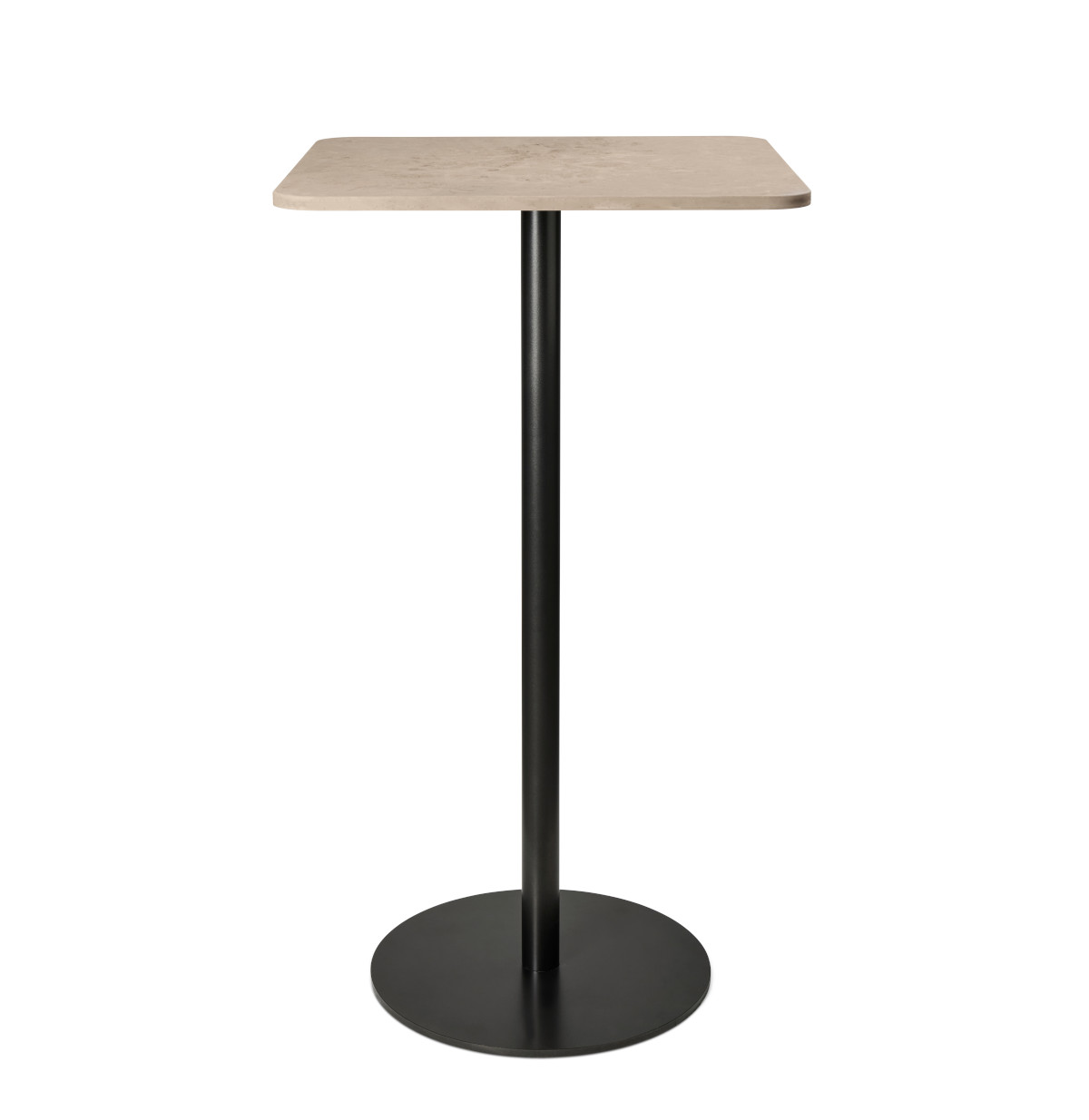 Mater Stehtisch, höhe 106 cm, 60 x 60 cm, coffee waste light