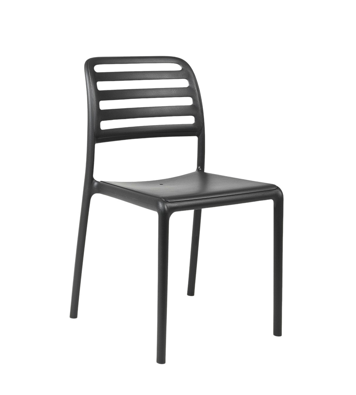 Nardi Costa Gartenstuhl anthrazit – wetterfester Outdoor-Stuhl Nardi Costa Gartenstuhl anthrazit, wetterfest, leicht, stapelbar, modernes italienisches Outdoor-Design