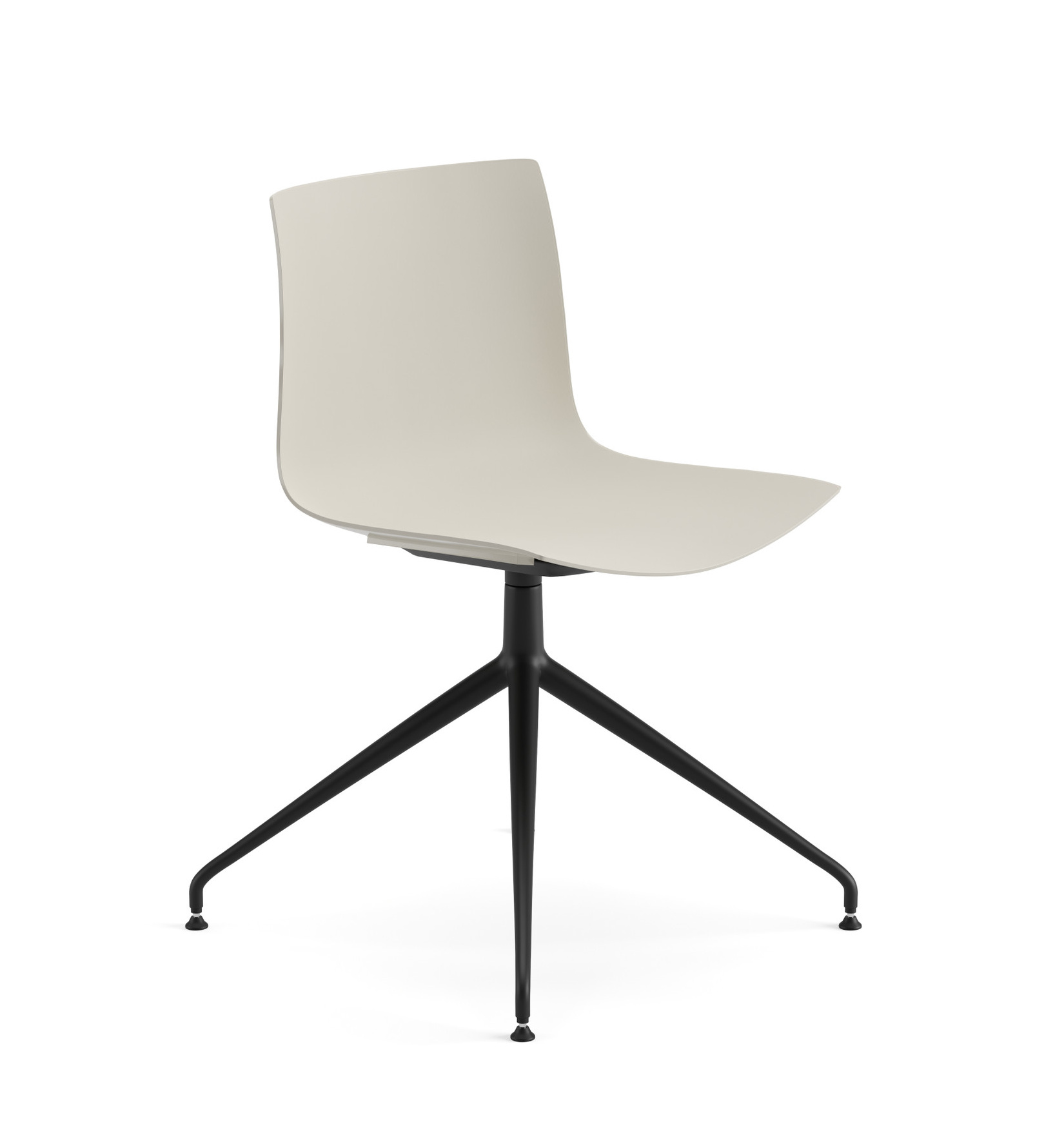 Catifa 46 Stuhl, einfarbig, schwarz / elfenbein #0368