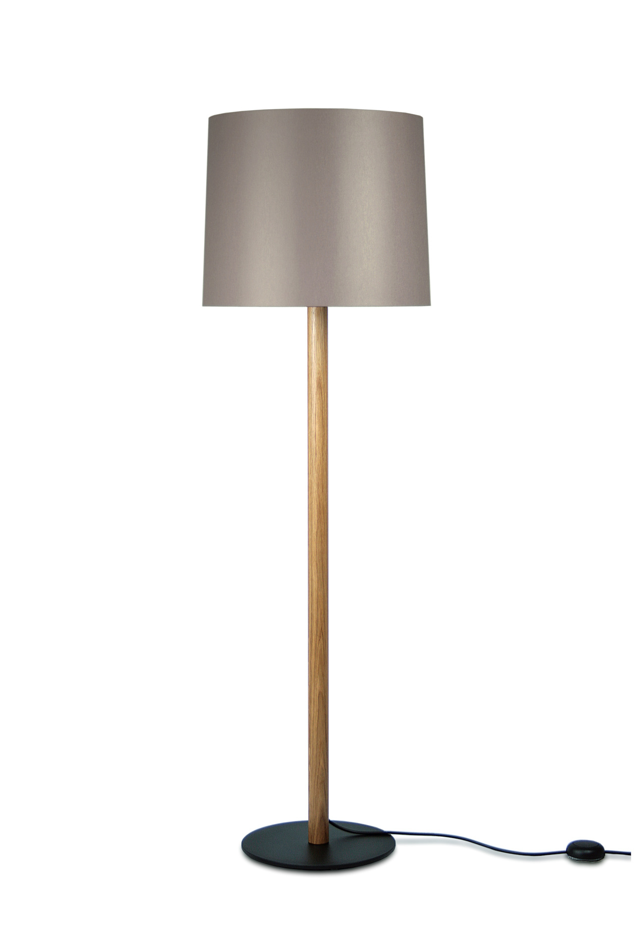 Miyu High Stehleuchte, eiche natur / bronzegrau