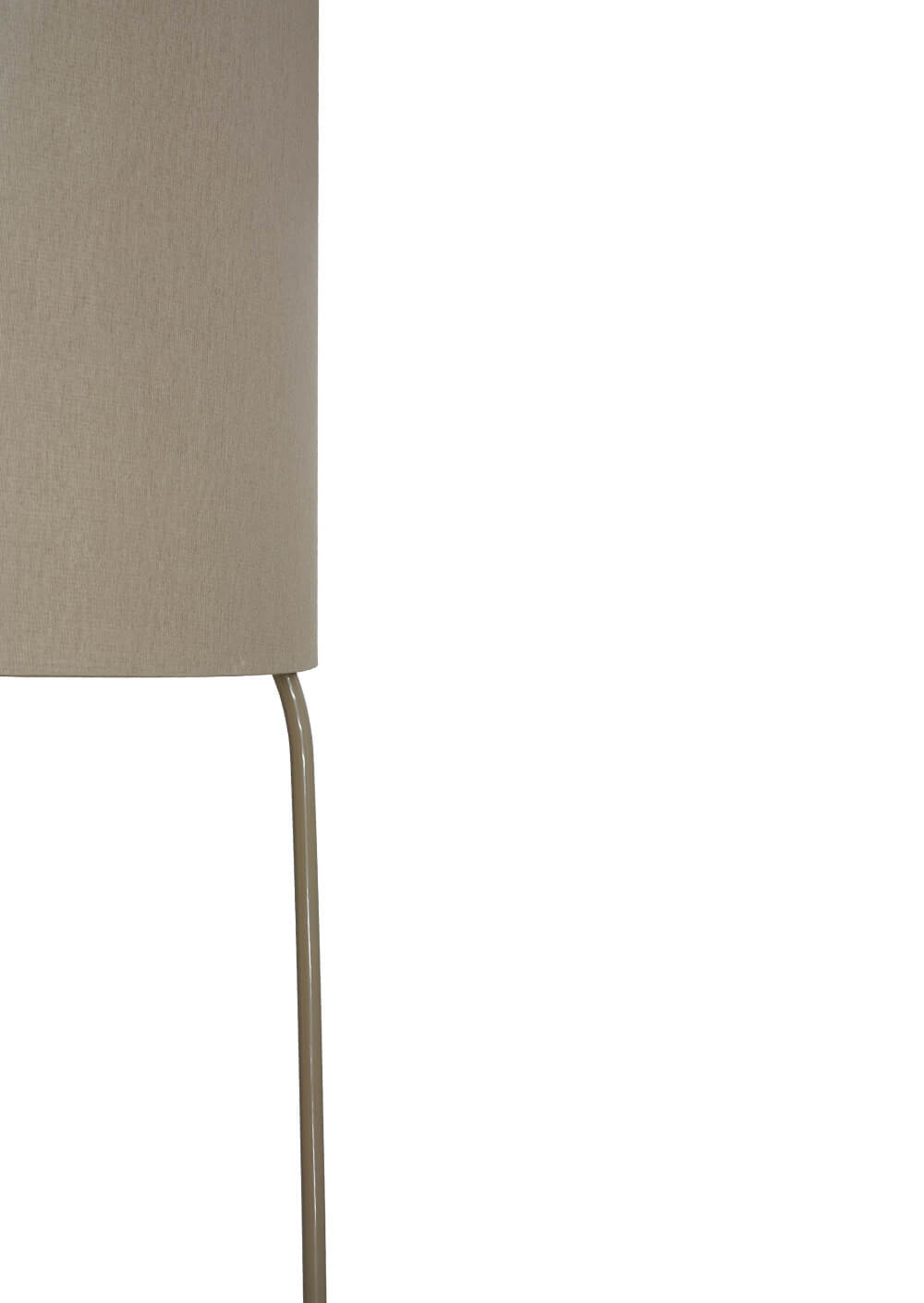 SlimSophie Stehleuchte von FRAUMAIER in Taupe, platzsparend, LED, dimmbar, modernes Design für Wohnzimmer