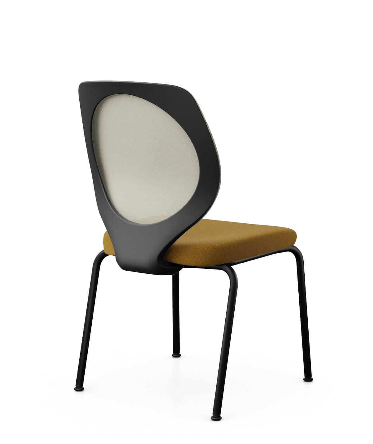 Giroflex 353-3004 Besucherstuhl mit atmungsaktivem Netzrücken, moderner Konferenzstuhl ergonomisch