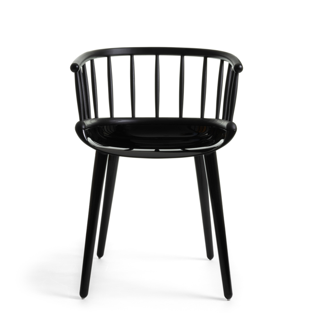 Magis Cyborg Stick Stuhl schwarz, moderner Designstuhl, leicht, robust, ergonomisch, italienisches Design